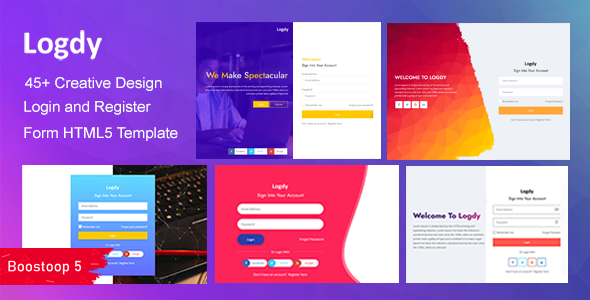 Logdy - Login and Register Form HTML5 Template - Miscellaneous Specialty Pages