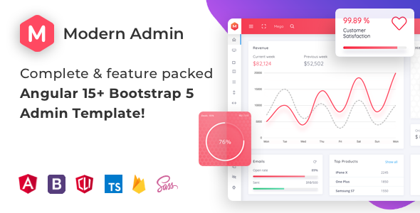 Modern Admin - Angular 15+ Bootstrap 5 Admin Dashboard Template - Admin Templates Site Templates