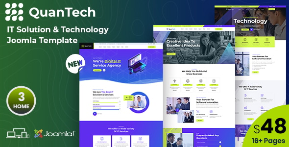 QuanTech - IT Solutions & Technology Joomla 6 Template - Technology Joomla