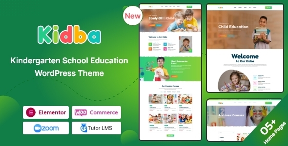 School Education WordPress Theme | Education | School Education - Kidba - Education WordPress