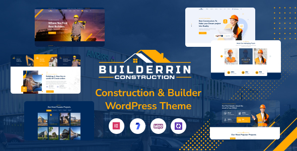Builderrin - Construction Building WordPress Theme - Business Corporate