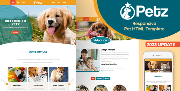 Petz - Responsive HTML Template - Business Corporate