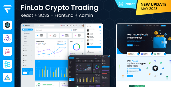 FinLab | React Redux Crypto Trading UI Admin Dashboard Template - Admin Templates Site Templates