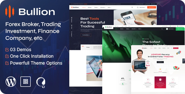 Bullion - Forex Broker & Trading WordPress Theme - Business Corporate