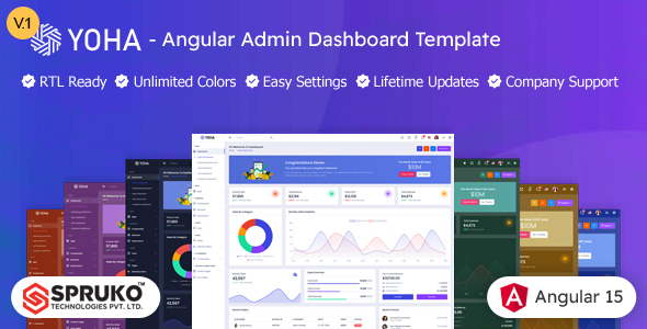 Yoha – Angular Admin and Dashboard Template - Admin Templates Site Templates