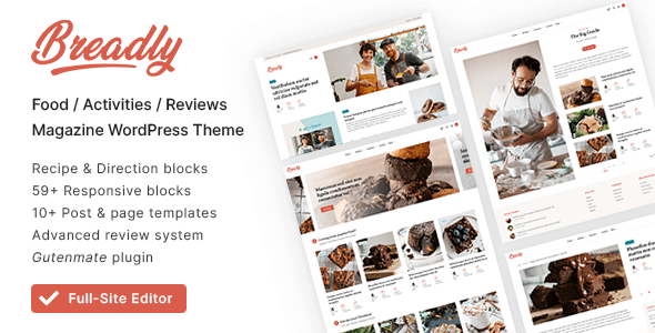 Breadly - Adsense Optimized Minimal Blog WordPress Block Theme with WooCommerce support - Blog / Magazine WordPress