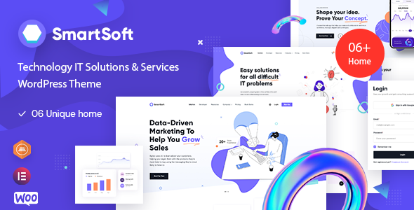 SmartSoft - Technology IT Solutions & Services WordPress Theme - Technology WordPress
