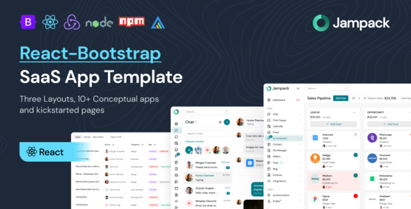 Jampack - Powerful React-Bootstrap SaaS App Template - Admin Templates Site Templates