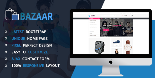 Bazaar-Multipurpose Responsive eCommerce HTML Template - Shopping Retail