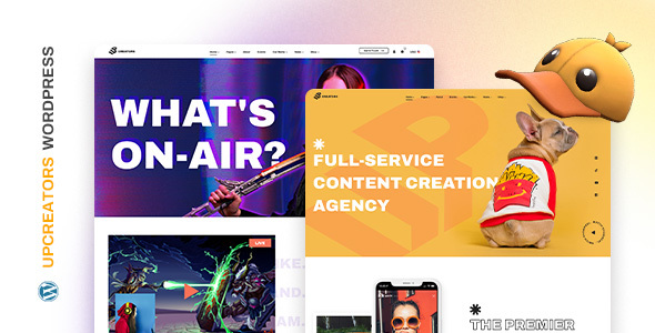 UpCreators - Digital Creators WordPress Theme - Creative WordPress