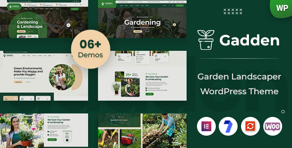 Gadden - Bahçe Peyzajcısı WordPress Teması - Kurumsal İşletme