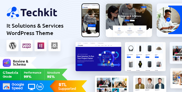 Techkit – Technology & IT Solutions WordPress Theme - Software Technology