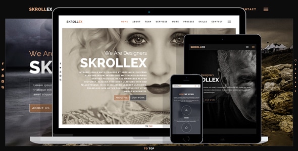 Skrollex - Creative One Page Parallax - HTML Template - Creative Site Templates