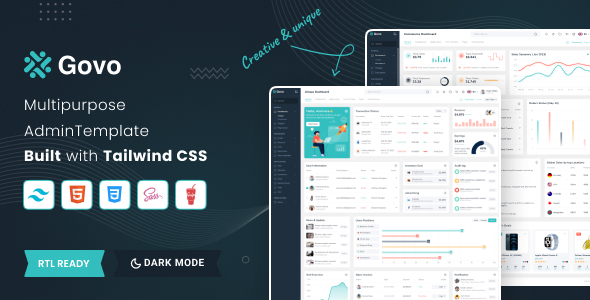 Govo Multipurpose Tailwind Admin Template - Admin Templates Site Templates