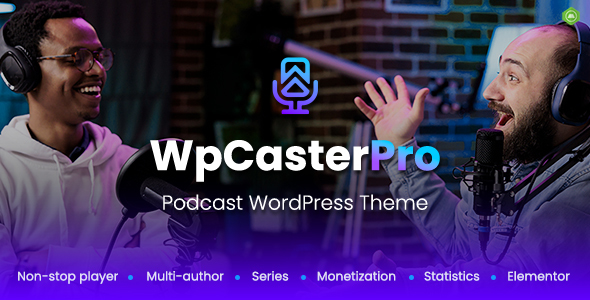 WpCasterPro - Podcast WordPress Theme - Personal Blog / Magazine