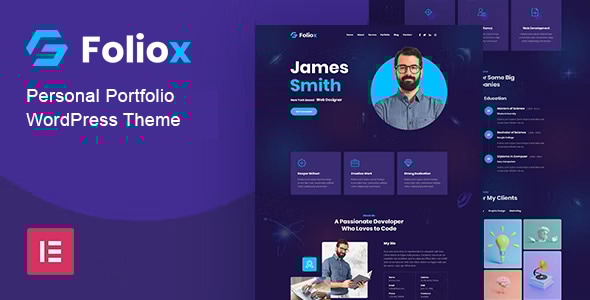 Foliox - Personal Portfolio WordPress Theme - Portfolio Creative