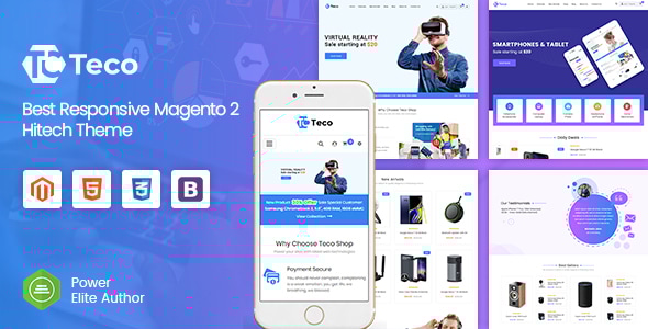 Teco - Responsive Hitech/Digital Magento 2 Store Theme - Shopping Magento