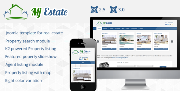 Mj Estate - Joomla CMS Themes