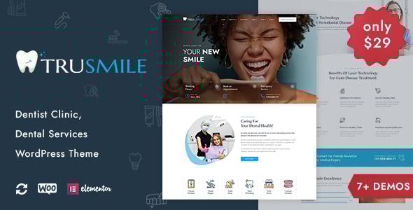 TruSmile - Dentist WordPress Theme - Health & Beauty Retail