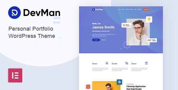 Devman - Personal Portfolio WordPress Theme - Portfolio Creative