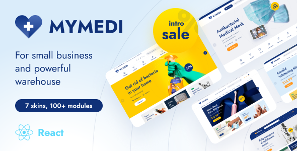 MyMedi - eCommerce React Template - Retail Site Templates