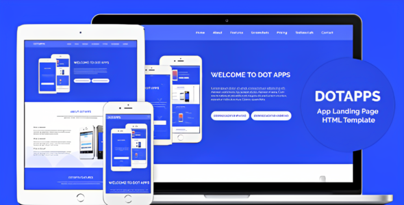 Dotapps - App Landing Page HTML Template - Technology Site Templates