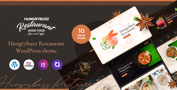 Hungrybuzz - Restaurant WordPress Theme - Restaurants & Cafes Entertainment