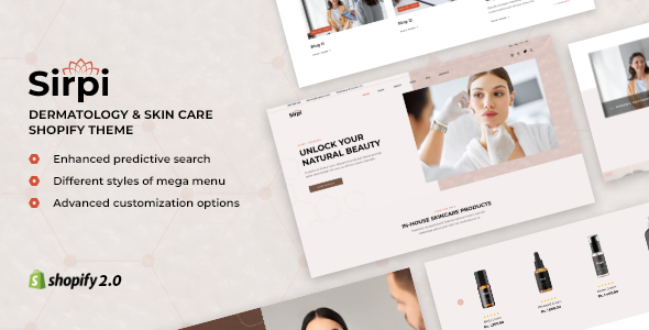 Sirpi - Beauty Cosmetics, Skincare Shopify Theme - Health & Beauty Shopify