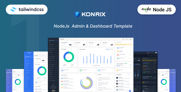 Konrix - NodeJS Tailwind CSS Admin & Dashboard Template - Admin Templates Site Templates
