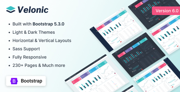 Velonic - Admin & Dashboard Template - Admin Templates Site Templates