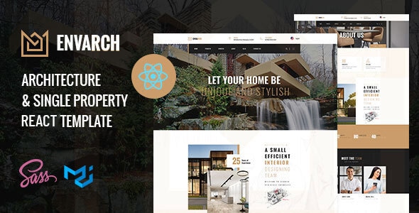 EnvArch – Architecture and Single Property React Template - Business Corporate