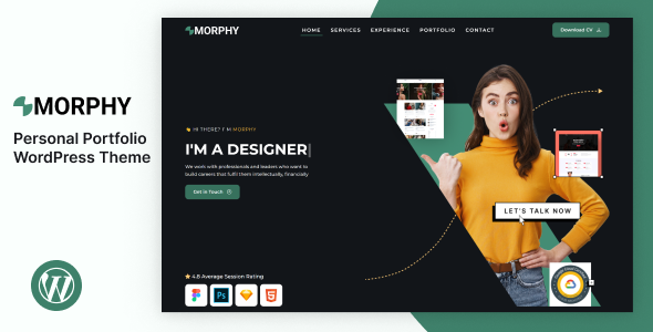 Morphy – Personal Portfolio WordPress Theme - Portfolio Creative