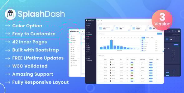 SplashDash - Admin Dashboard Html Template - Admin Templates Site Templates