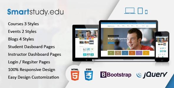 SmartStudy – Responsive Education HTML Template - Nonprofit Site Templates