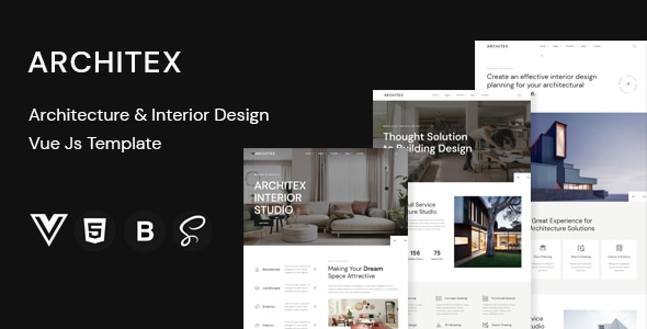Architex - Architecture & Interior Design Vue Js Template - Business Corporate