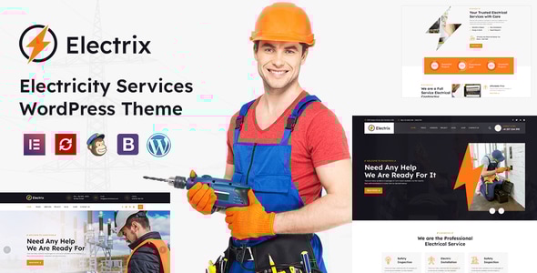 Electrik - Electricity Services WordPress Theme - Business Corporate