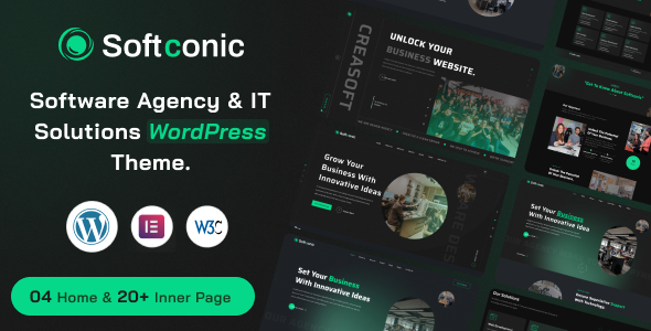 Softconic - Software and IT Solutions WordPress Theme - Software Technology