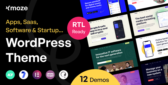 Xmoze - Saas Software Startup WordPress - Software Technology