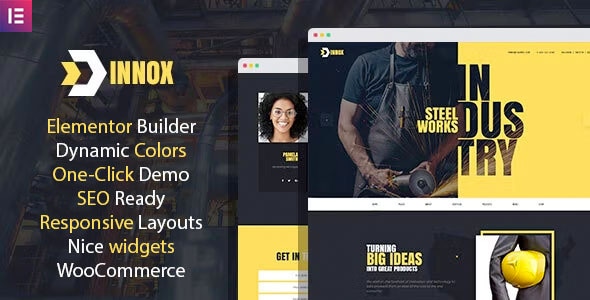 Innox - Industrial WordPress Elementor Theme - Business Corporate