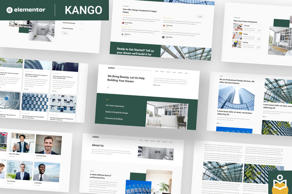 Kango - Architecture Elementor Template Kits - Real Estate & Construction Elementor