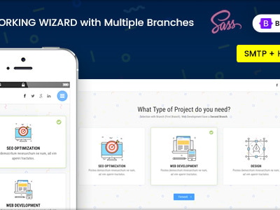 Steps | Multipurpose Working Wizard with Branches by Ansonika | ThemeForest