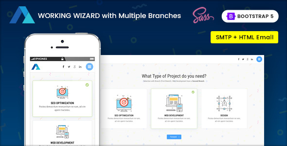 Steps | Multipurpose Working Wizard with Branches - Specialty Pages Site Templates