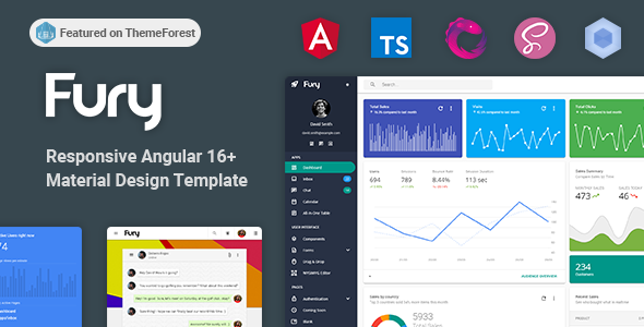 Fury - Angular 16+ Material Design Admin Template - Admin Templates Site Templates