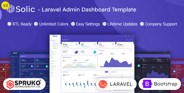 Solic – Laravel Admin Dashboard Template - Admin Templates Site Templates