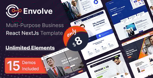 Envolve - Multi-Purpose Business React NextJs Template - Business Corporate