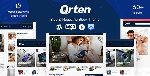 Qrten - Block-Based WordPress Theme for Blog & Magazine - Blog / Magazine WordPress