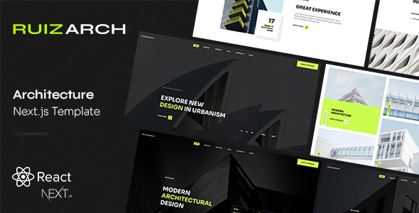 Ruizarch - Architecture React NextJS Template - Business Corporate