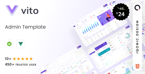 Vito - Admin Dashboard Template (Vue, Laravel, HTML) - Admin Templates Site Templates