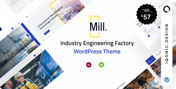 Mill | Industrial WordPress Theme - Business Corporate