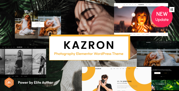 Kazron - Photography Elementor WordPress Theme - Photography Creative